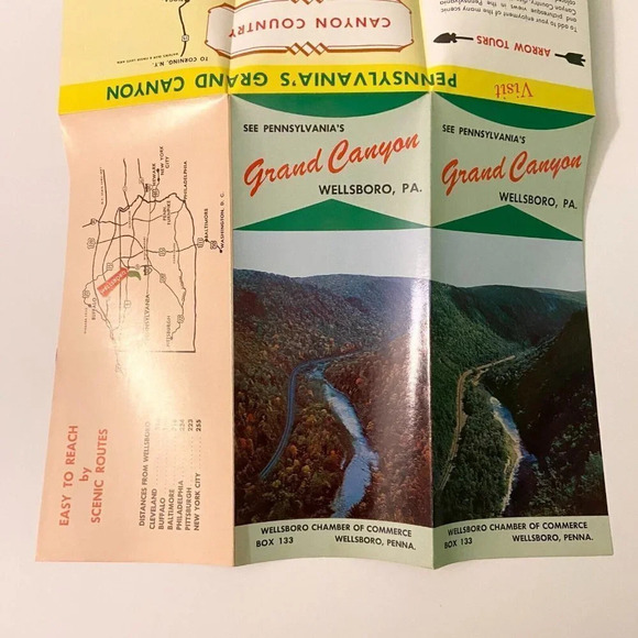 Vintage Grand Canyon Wellsboro Pennsylvania Travel  Brochure - Picture 8 of 8